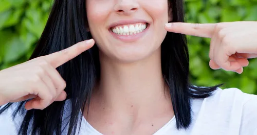 Woman smiling